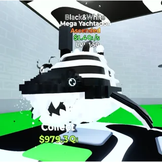 Mega Yachtadon Black&White Ascended  Go Up For Brainrots Fortnite