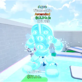 Titanocchio Aqua Ascended  Go Up For Brainrots Fortnite