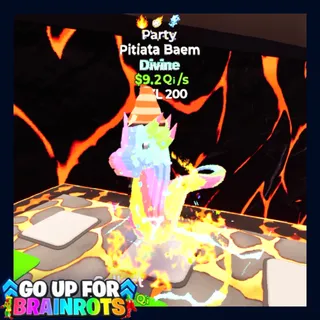 Pitiata Baem Party 9.2Qi/s 3 Trait MAX Lvl Go Up For Brainrots Fortnite