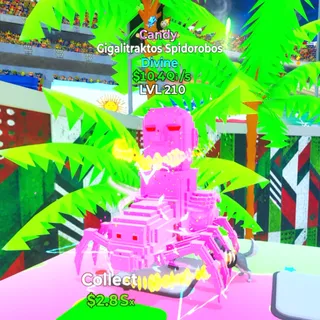 Gigalitraktos Spidorobos Candy 2 Trais LVL 210 Go Up For Brainrots Fortnite