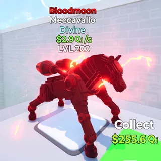 Meccavallo Bloodmoon LEVEL MAX 2.9Qi/s Go Up For Brainrots Fortnite
