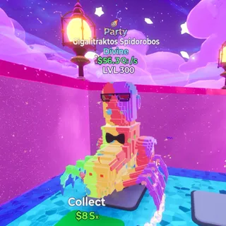 Gigalitraktos Spidorobos Party 1 Trait LVL 300  / Go Up For Brainrots Fortnite