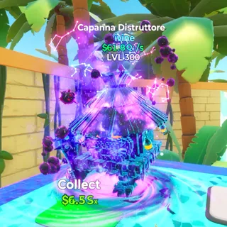 Capanna Distruttore LVL 300 Go Up For Brainrots Fortnite