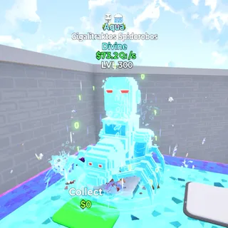 Gigalitraktos Spidorobos Aqua 2 Traits LVL 300  / Go Up For Brainrots Fortnite