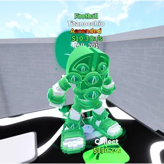 Titanocchio Football LVL MAX Go Up For Brainrots Fortnite