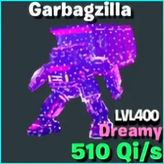 Garbagzilla Dreamy 510Qi/s LVL 400 / Go Up For Brainrots Fortnite