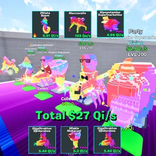 6x Brainrots Party Bundle 27Qi - Go Up For Brainrots Fortnite