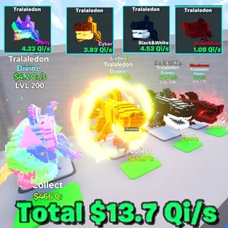 4x Tralaledon Bundle - Go Up For Brainrots Fortnite