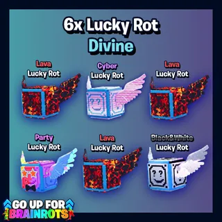 6x Lucky Rot Divine Mixed Bundle  - Go Up For Brainrots Fortnite