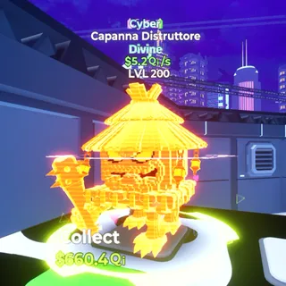 Capanna Distruttore Cyber Max LVL - Go Up For Brainrots Fortnite