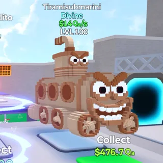 Tiramisubmarini 14Qa/s Go Up For Brainrots Fortnite