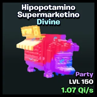 Hipopotamino Supermarketino Party LVL150 / Go Up For Brainrots Fortnite
