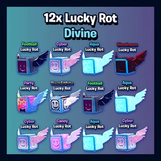 12x Lucky Rot Divine Mixed Bundle  - Go Up For Brainrots Fortnite
