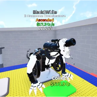 Il Cannone Dominotare Black&White Go Up For Brainrots Fortnite
