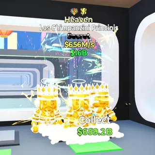 Los Chimpanzini Princininis Heaven 656M/s Fortnite Steal The Brainrot