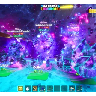 3x Brainrot Ascended Galaxy Bundle / Go Up For Brainrots Fortnite