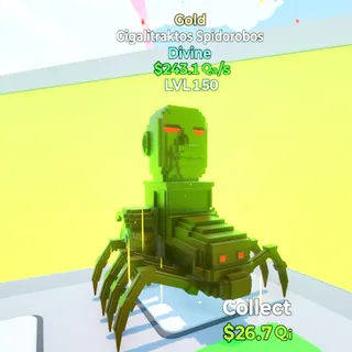 Gigalitraktos Spidorobos Gold / Go Up For Brainrots Fortnite