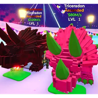 2x Triceradon Bloodmoon & Default  / Go Up For Brainrots Fortnite