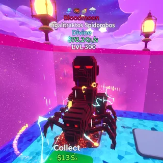 Gigalitraktos Spidorobos Bloodmoon 4 Traits LVL 300  / Go Up For Brainrots Fortnite
