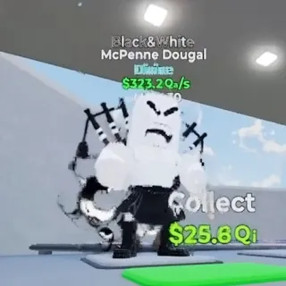 McPenne Dougal Black & White Go Up For Brainrots Fortnite