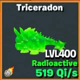 Triceradon Radioactive 1T LVL400 / Go Up For Brainrots Fortnite