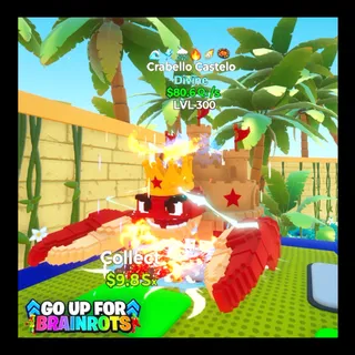 Crabello Castero 6 Traits LVL 300  / Go Up For Brainrots Fortnite