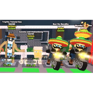 x4 Brainrots (Take everything on the image) | SAB