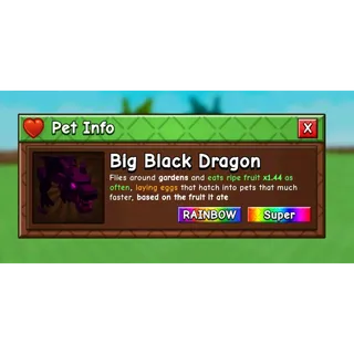 Big black dragon | GAG 2