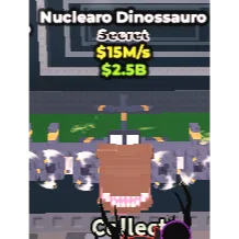 Nuclearo Dinossauro 15m/s| SAB