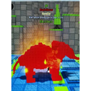 8.5sx/s Rainbow Godly Elefante croissante||  SURVIVE LAVA FOR BRAINROTS SLFB 