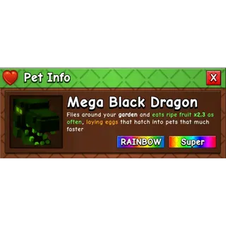 Mega black dragon | GAG 2