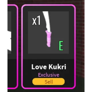 DA HOOD - KUKRI KNIFE SKIN