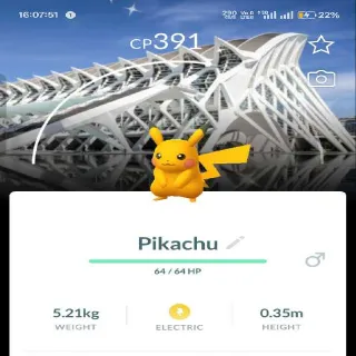 Shiny Pikachu with BG