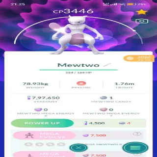 Guaranteed lucky Mewtwo