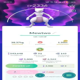 Mewtwo 10 X For Lucky