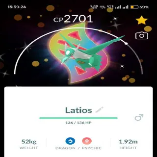 Shiny Latios With BG