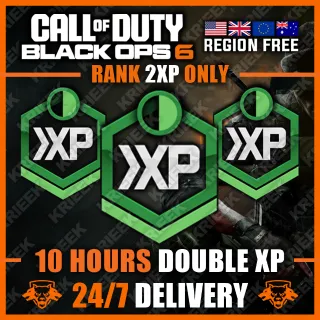 Call of Duty: Black Ops 6 - 10 Hours Double 2XP - Double Rank XP