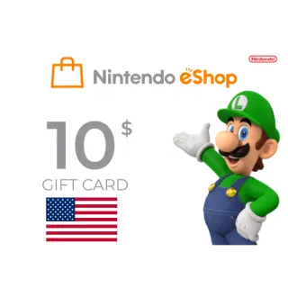 $10.00 USD Nintendo eShop