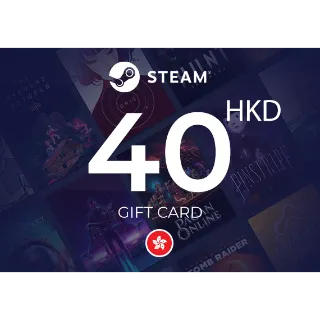Hong Kong Steam Wallet Gift Card 40 HKD