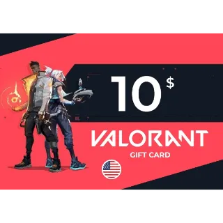 VALORANT Gift Card 10 USD Key - UNITED STATES