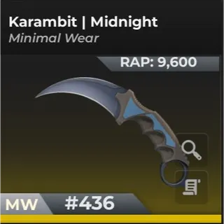 Karambit Midnight (Minimal Wear) | BloxStrike