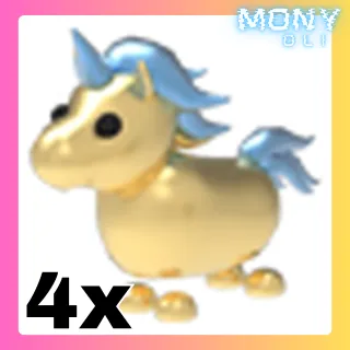 4X GOLDEN UNICORN