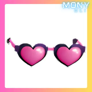 PINK HEART GLASSES