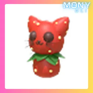 STRAWBERRY KITTY THROW TOY