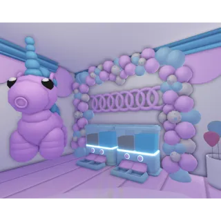 Tiny Preppy House Farm (Decorated Balloon Unicorn) AT ADOPT ME!