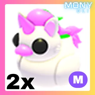 2X MEGA NEON UNICORN DUCKY