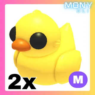 2X MEGA NEON RUBBER DUCKY