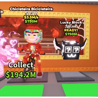 CHICLETEIRA BICICLETEIRA + LUCKY BLOCK SECRET