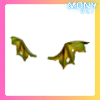 HALLOWEEN GREEN ZOMBIE BAT WINGS