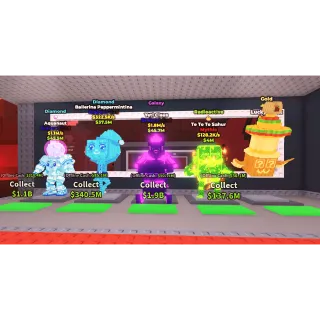 AQUANAUT DIAMOND + BALLERINA PEPPERMINTINA DIAMOND + YETI CLAUS GALAXY + TE TE TESAHUR RADIOACTIVE + LUCKY BLOCK GOLD